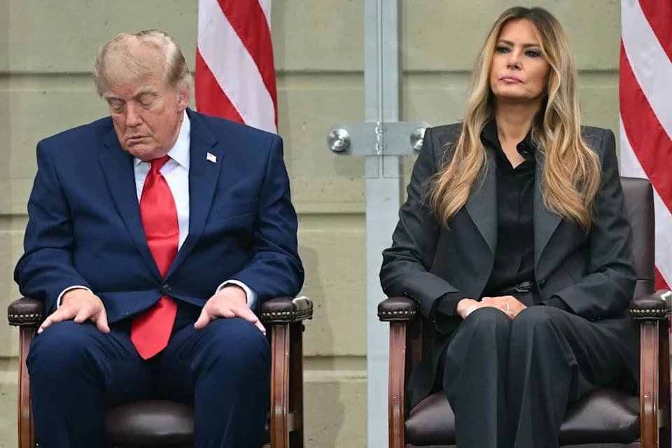 Trump Appears to Doze Off During 9/11 Memorial on 25th Anniversary