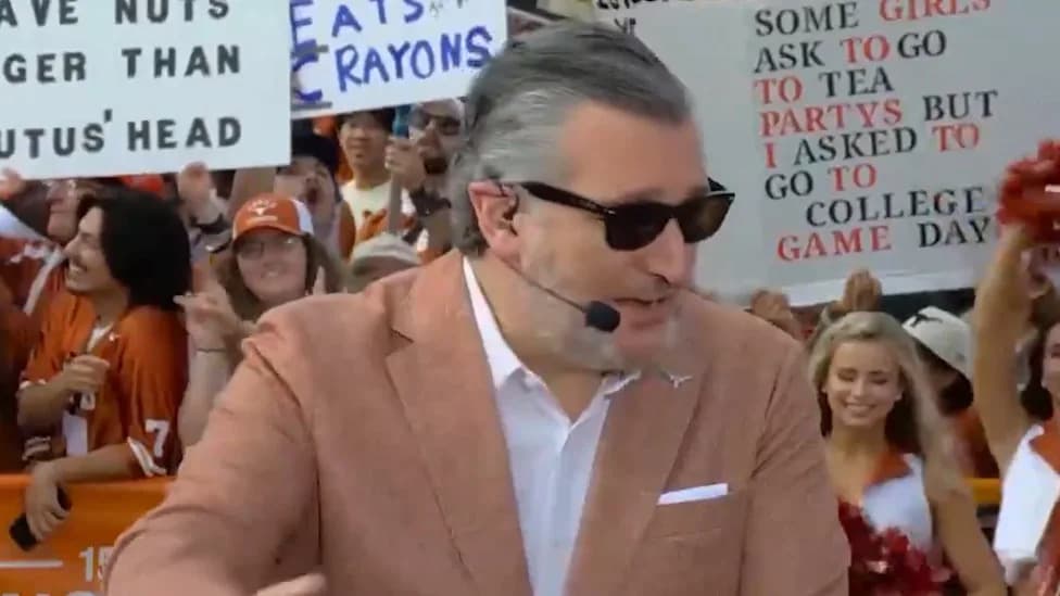 Ted Cruz Booed on ESPN's College GameDay as Crowd Chants 'Ted, You Suck!' — He Says He 'Never Flinched'