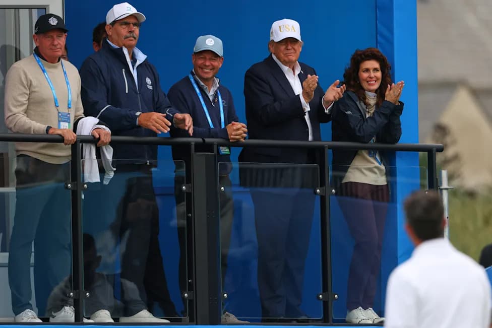 Trump Flaunts Ties to Top Golfers While Attending Irish Open At Doonbeg