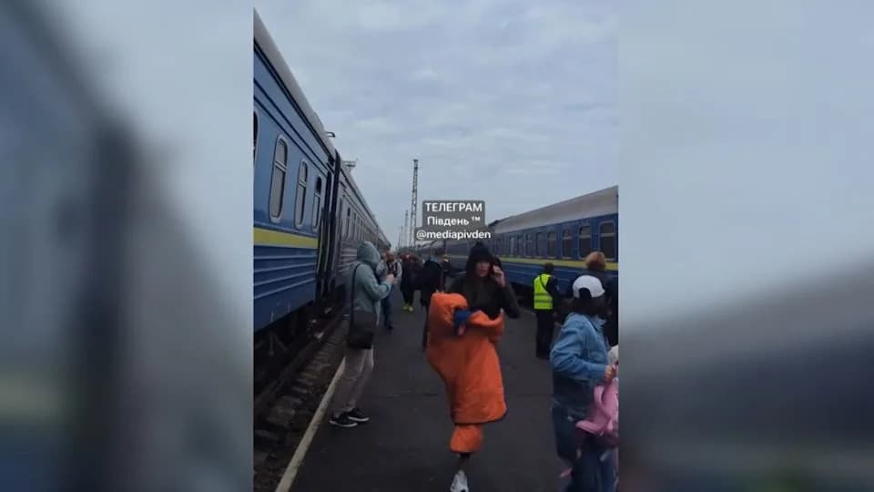Ex-CIA Chief David Petraeus At Yahodyn Station As Russian Drone Strikes Passenger Train Near Polish Border