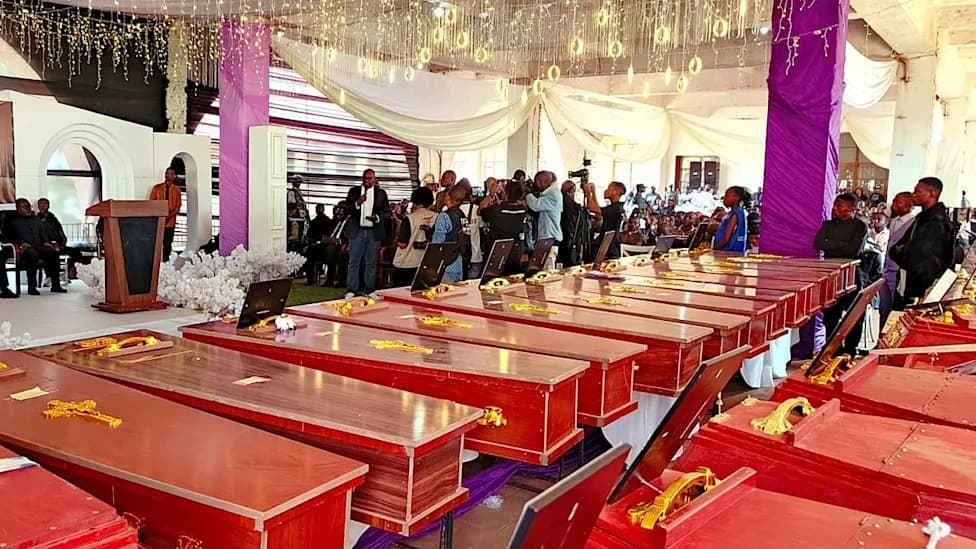 Bukavu Mourns: School Blaze Kills 26 Children as Hundreds Attend Mass Funeral