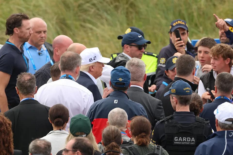 BBC Host Stifles Laugh After Gardaí Security Gaffe During Trump’s Doonbeg Visit