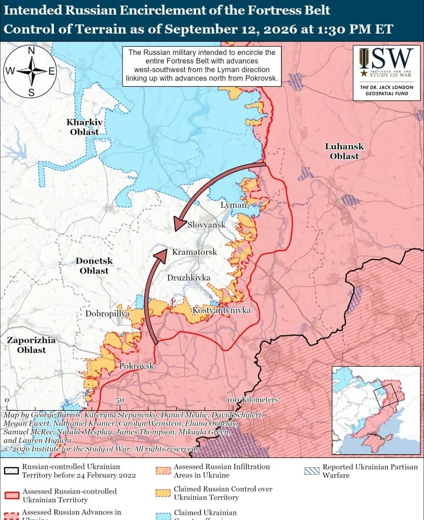 ISW: Ukraine Regains Initiative — Major Breakthrough North of Lyman Halts Russian Advance