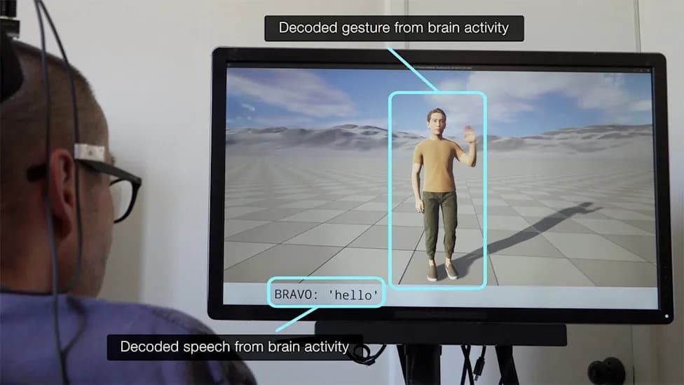 Brain Implant Lets Paralyzed People Speak and Gesture Simultaneously via Virtual Avatars