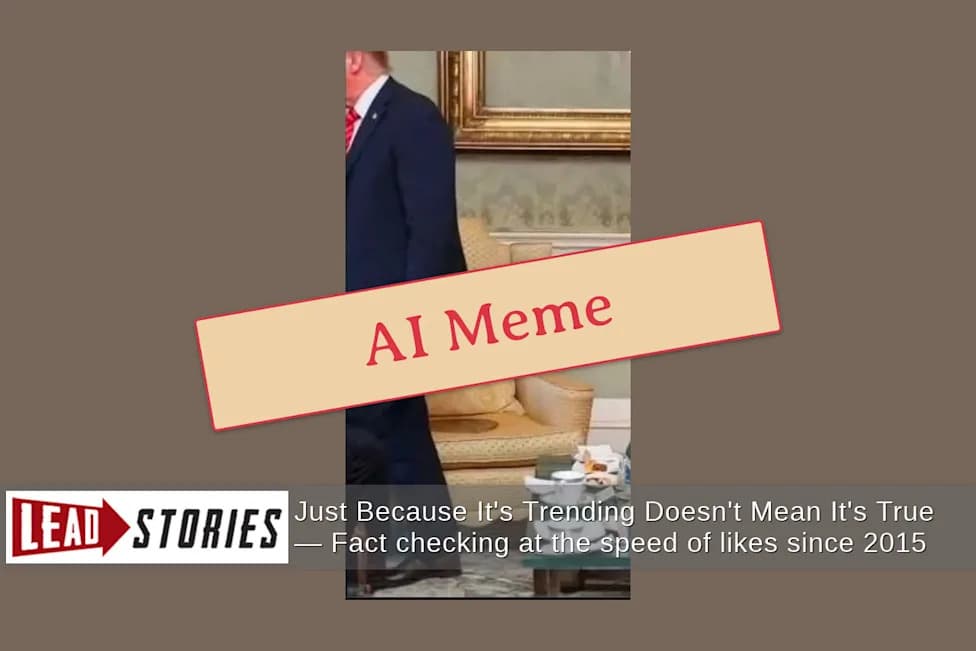 Fact Check: Viral Image Claiming Trump Wet Himself After Meeting Irish President Is Fake