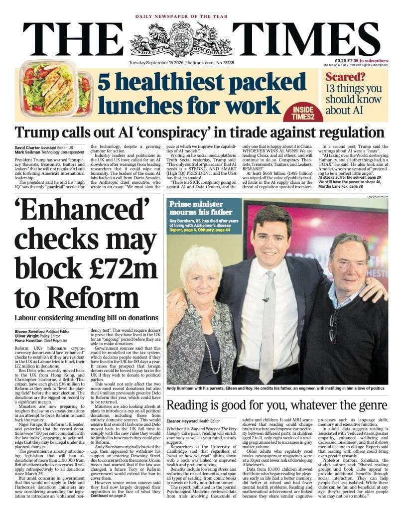 UK Proposes Stricter Residency Checks for Political Donors as Reform UK Expands Campaign; Local Protests and Celebrity Backlash Make Headlines