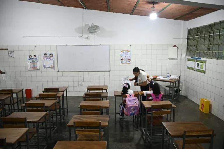 Empty Classrooms As Schools Reopen In Quake-Hit La Guaira, Venezuela