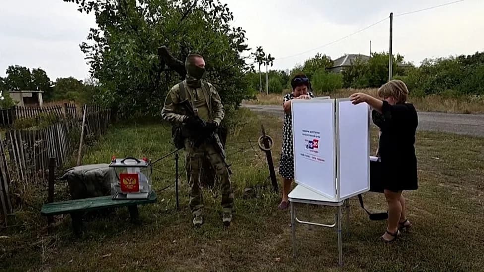 Russia Begins Door-to-Door Early Voting in Occupied Ukrainian Territories Ahead of Nationwide Parliament Vote