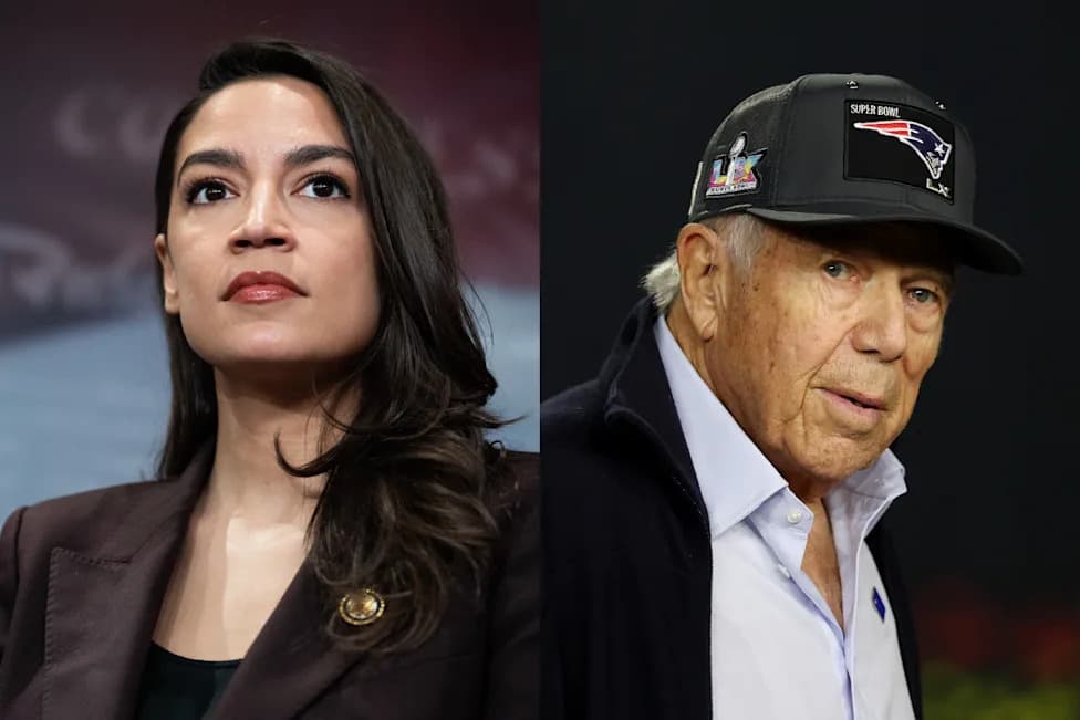 AOC Says Robert Kraft Rallied Stadium Owners To Silence Macklemore After 'Free Palestine' Remarks