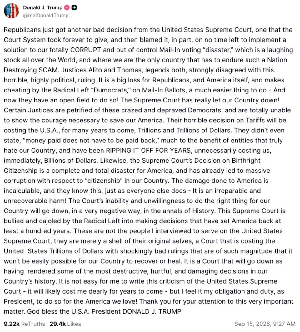 Michael Wolff: Why Trump Is Lashing Out at the Supreme Court — A ‘Terminal Tantrum’