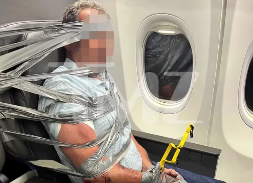 Duct-Taped Passenger Says He Can't Recall Viral Midair Outburst; Faces Assault Charges