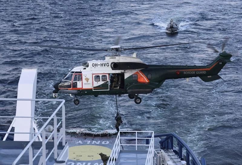 Finland Conducts Live At-Sea Boardings To Counter Undersea Sabotage