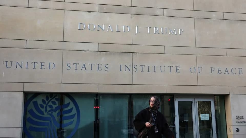 US Institute of Peace Seeks Emergency Court Order to Block Trump From Carving His Name on Headquarters