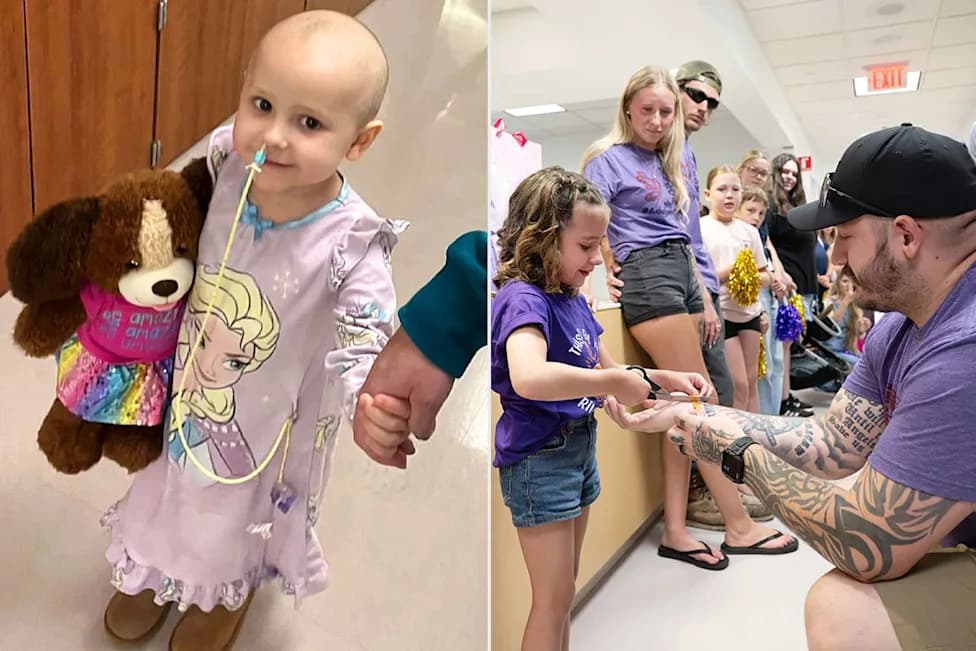 7-Year-Old Adelynn Rings Bravery Bell, Cuts Father's 'Adelynn Strong' Bracelet After 2½ Years of Cancer Treatment