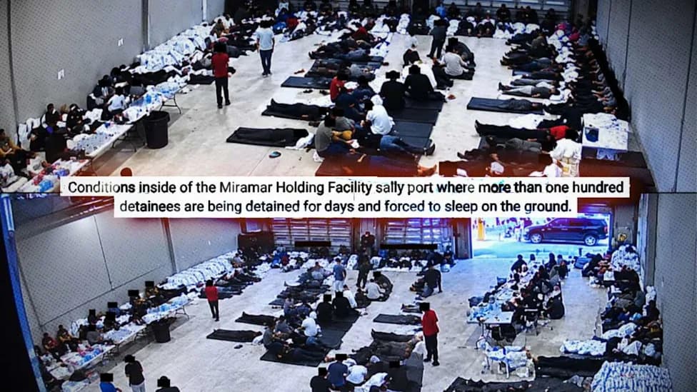 Whistleblower Photos Reveal Severe Overcrowding, Unsanitary Conditions at ICE Miramar Field Office