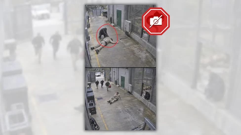 False: Viral Story That A Chimp Pulled A Zookeeper From A Faulty Electrical Cabinet Was AI-Generated