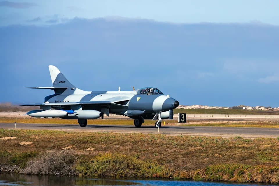 Pilot Rescued After MK-58 Hawker Hunter Crashes Into Pacific Near Morro Bay; ATAC Fleet Temporarily Grounded