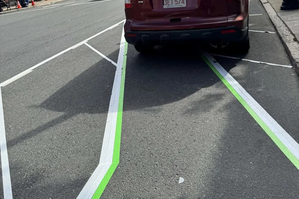 Duct-Tape 'Bike Lane' Erected in Boston After Cyclist's Death Sparks Debate Over Street Safety