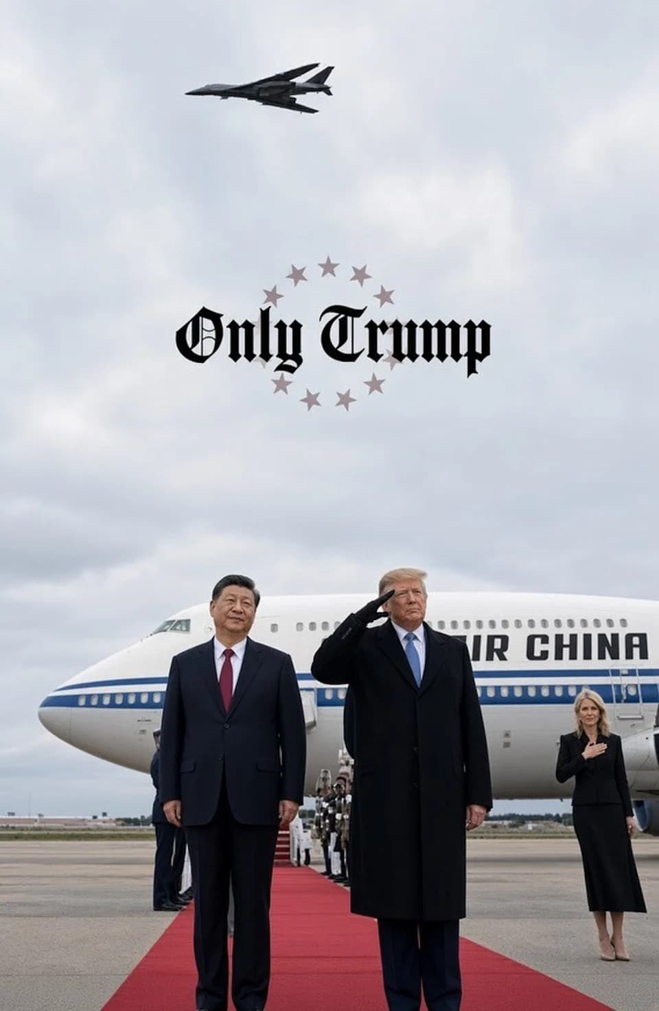 Trump’s Airport Photo With Xi Prompts Online Scrutiny Over Possible Edits