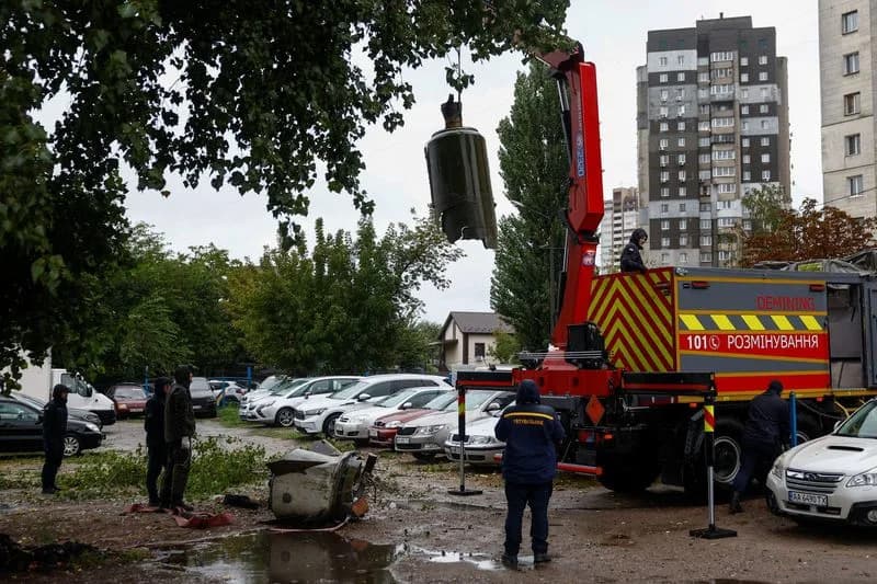 Russian Drone and Missile Strikes Kill Eight in Ukraine; Kyiv Maternity Clinic and Kharkiv Farm Hit