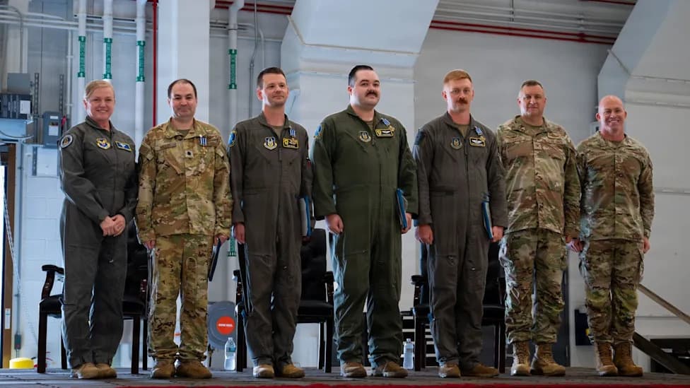 C-17A Crew Awarded Distinguished Flying Crosses After Evacuating 450 Afghans Under Fire