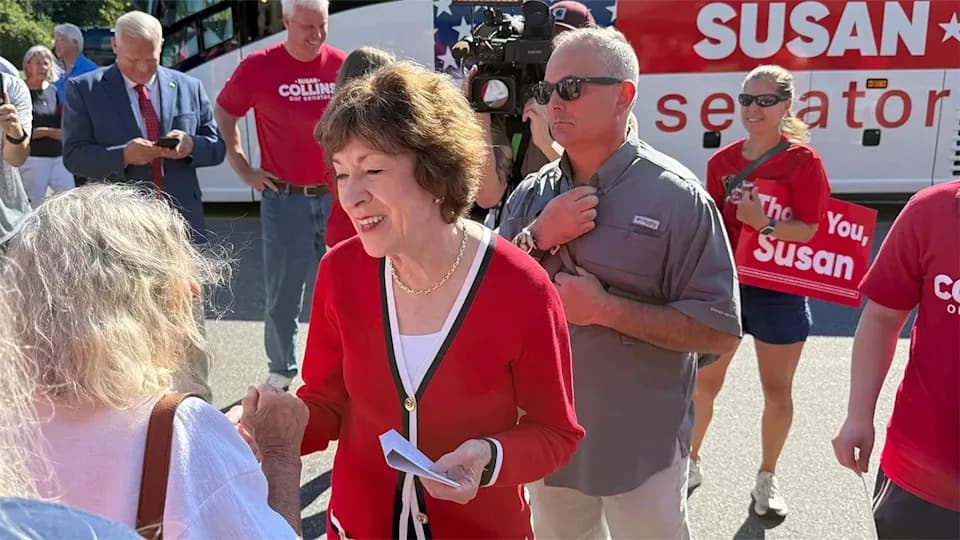 Maine Office Vandalized: Susan Collins' Biddeford Constituent Office Defaced; Democratic Nominee Condemns Act