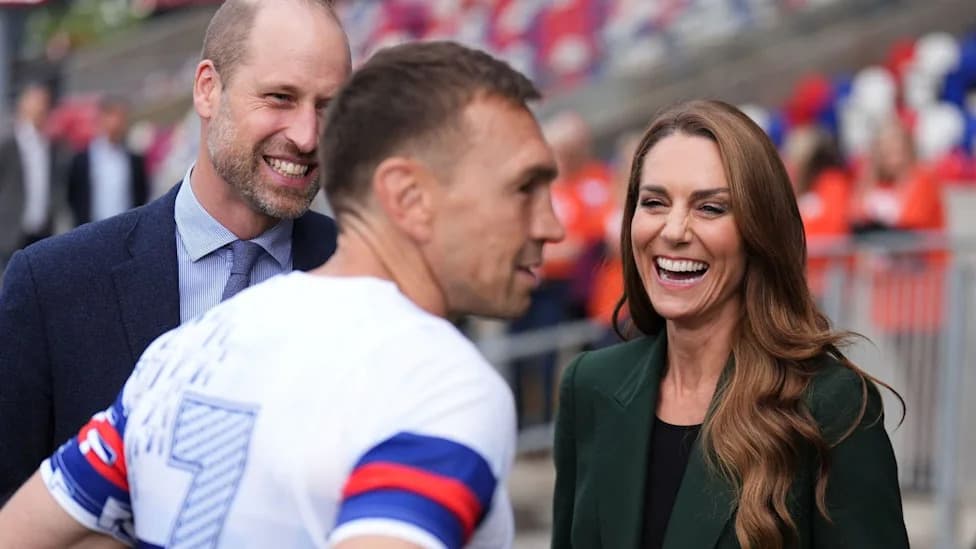 Prince William and Princess Catherine Surprise Sir Kevin Sinfield During Final Seven-Ultra-Marathon MND Run