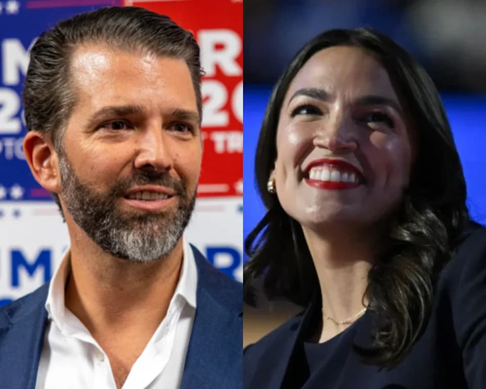 AOC and Donald Trump Jr. Gain Ground in Early 2028 Poll as Frontrunners Slip