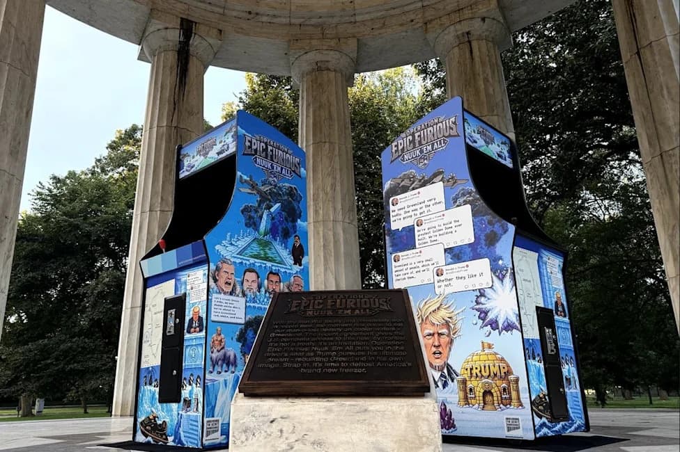 Satirical Arcade Game Installed In DC And Nuuk Mocks Trump’s Greenland Ambitions