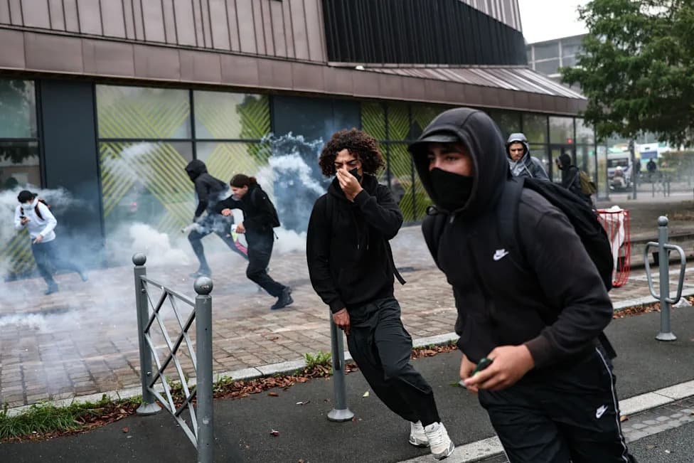 Nearly 2,000 Detained As Student Protests Over School Conditions Turn Violent Across France