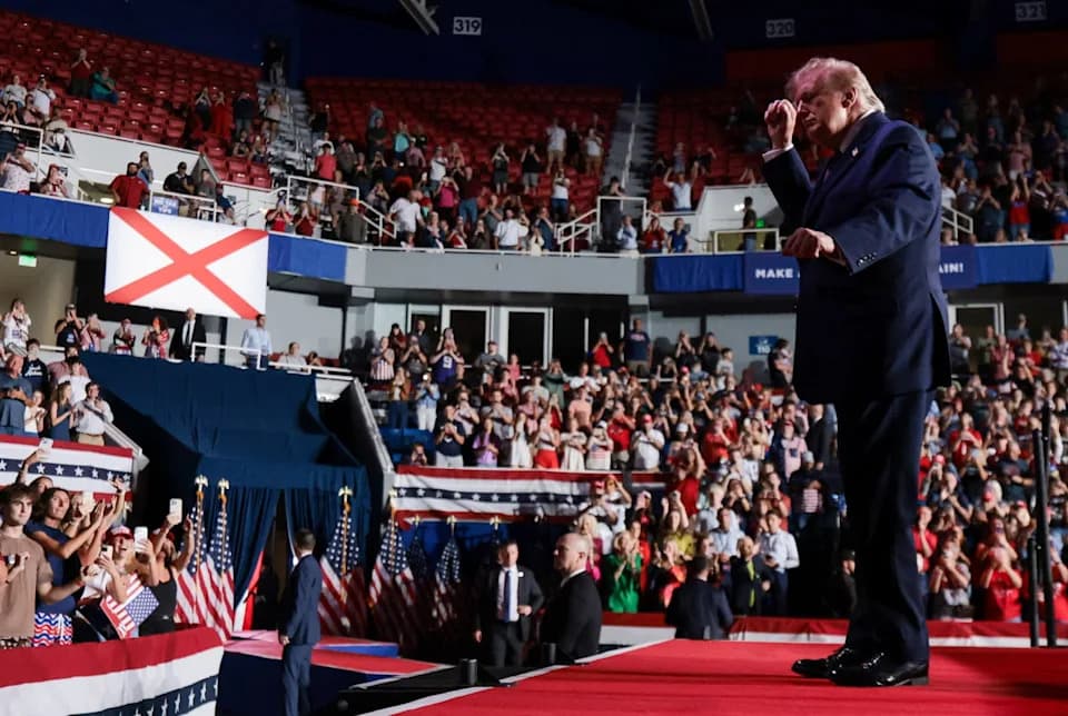 Trump Draws Sparse Crowd in Alabama — Empty Seats Highlight Weaker Turnout