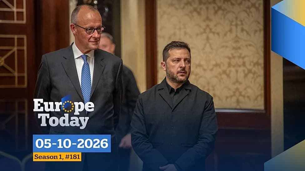 Europe Today: Russia Strikes Kyiv During Merz Visit — Bolsonaro’s Son Leads Brazil First Round