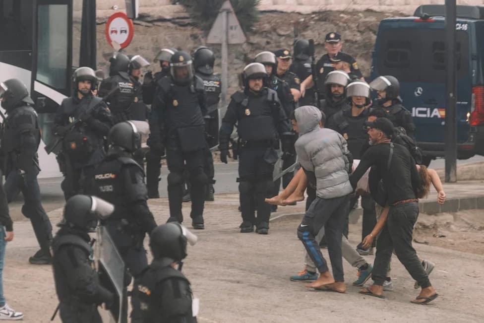 Spanish Forces Clear Ceuta Migrant Camp Ahead Of Royal Visit