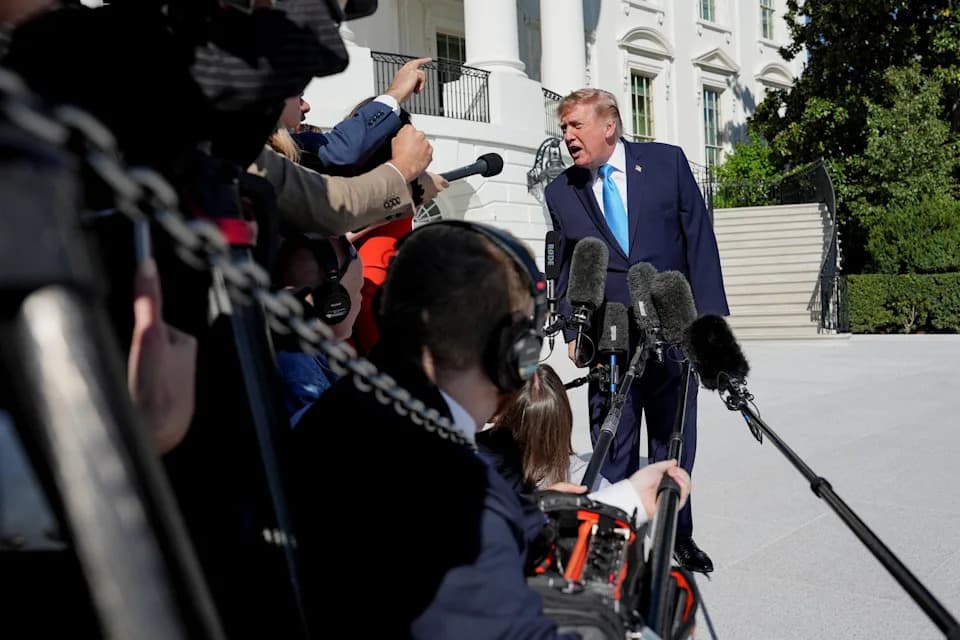 Trump, 80, Labels Two Female Reporters 'Fake News' in Back-to-Back Confrontations