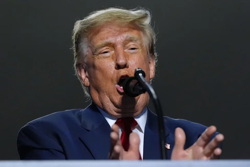 Trump Repeats Anti-Trans Slur in Truth Social Post Targeting Democratic Senate Candidate
